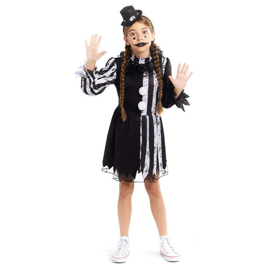 Girls Creepy Clown Costume