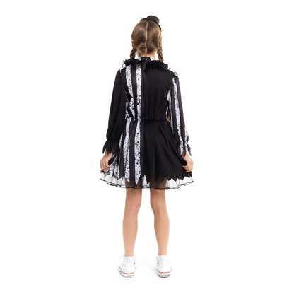 Girls Creepy Clown Costume
