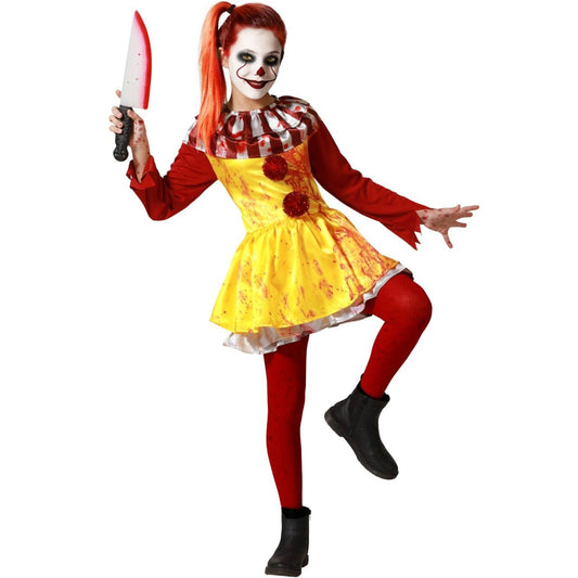 Girls Sinister Burger Clown Costume