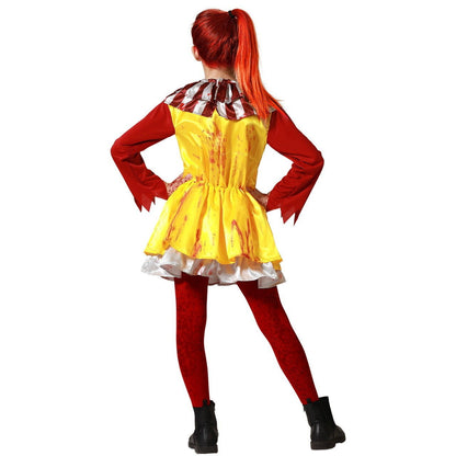 Girls Sinister Burger Clown Costume