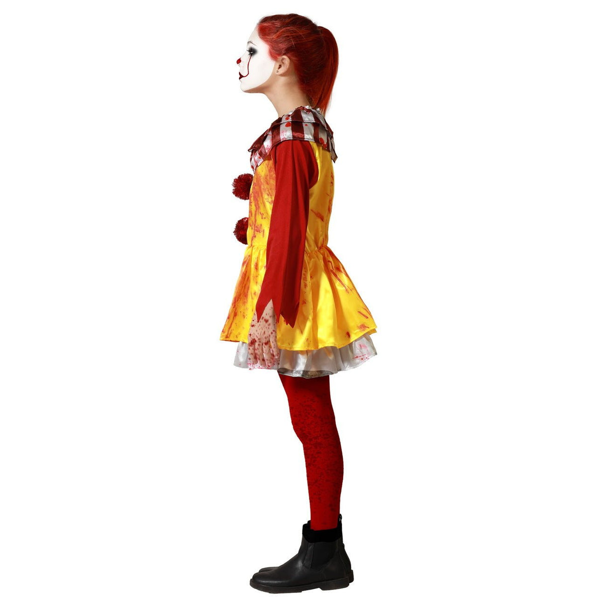 Girls Sinister Burger Clown Costume