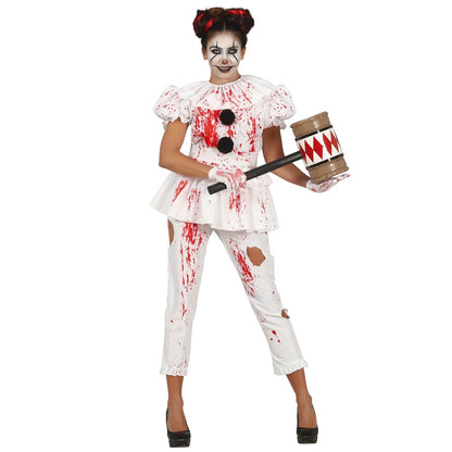 Womens Bloody Clown Costume