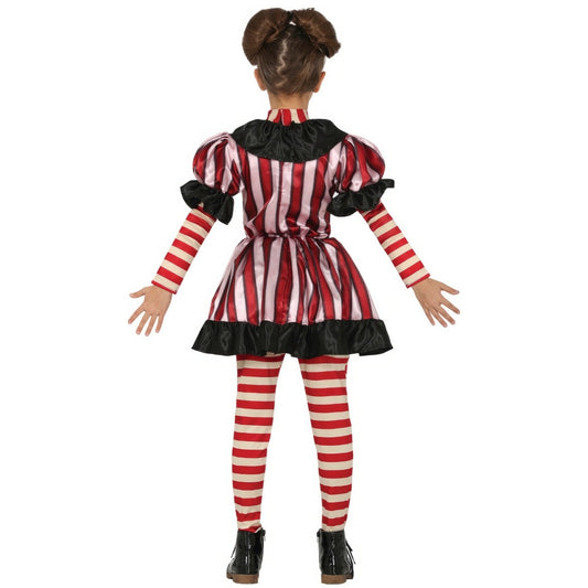 Girls Sinister Clown Eco Costume