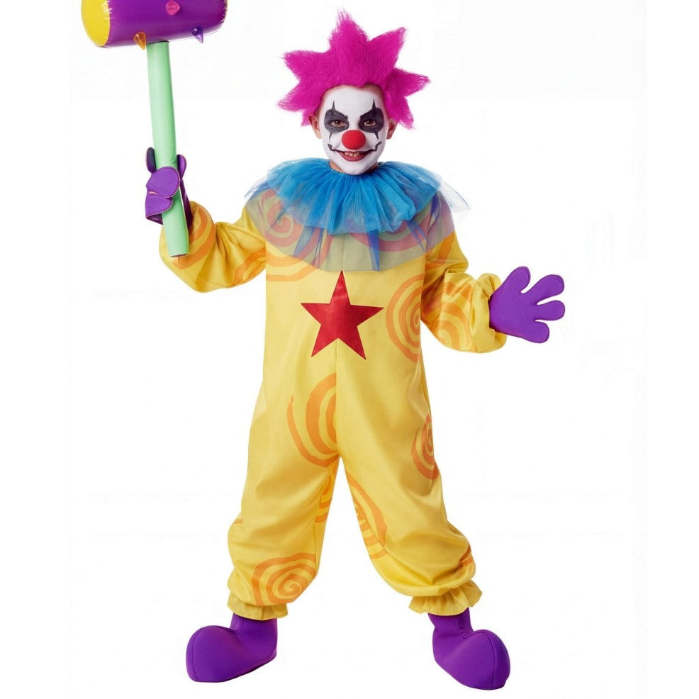 Kids Yellow Killer Clown Costume
