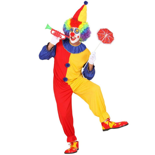 Adult Two Tone Clown Costume