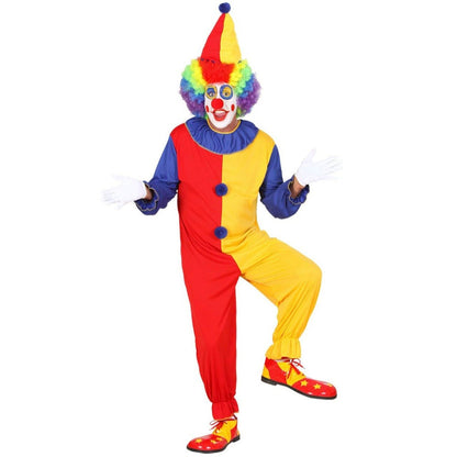 Adult Two Tone Clown Costume