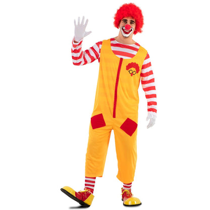 Adult Yellow Burger Clown Costume