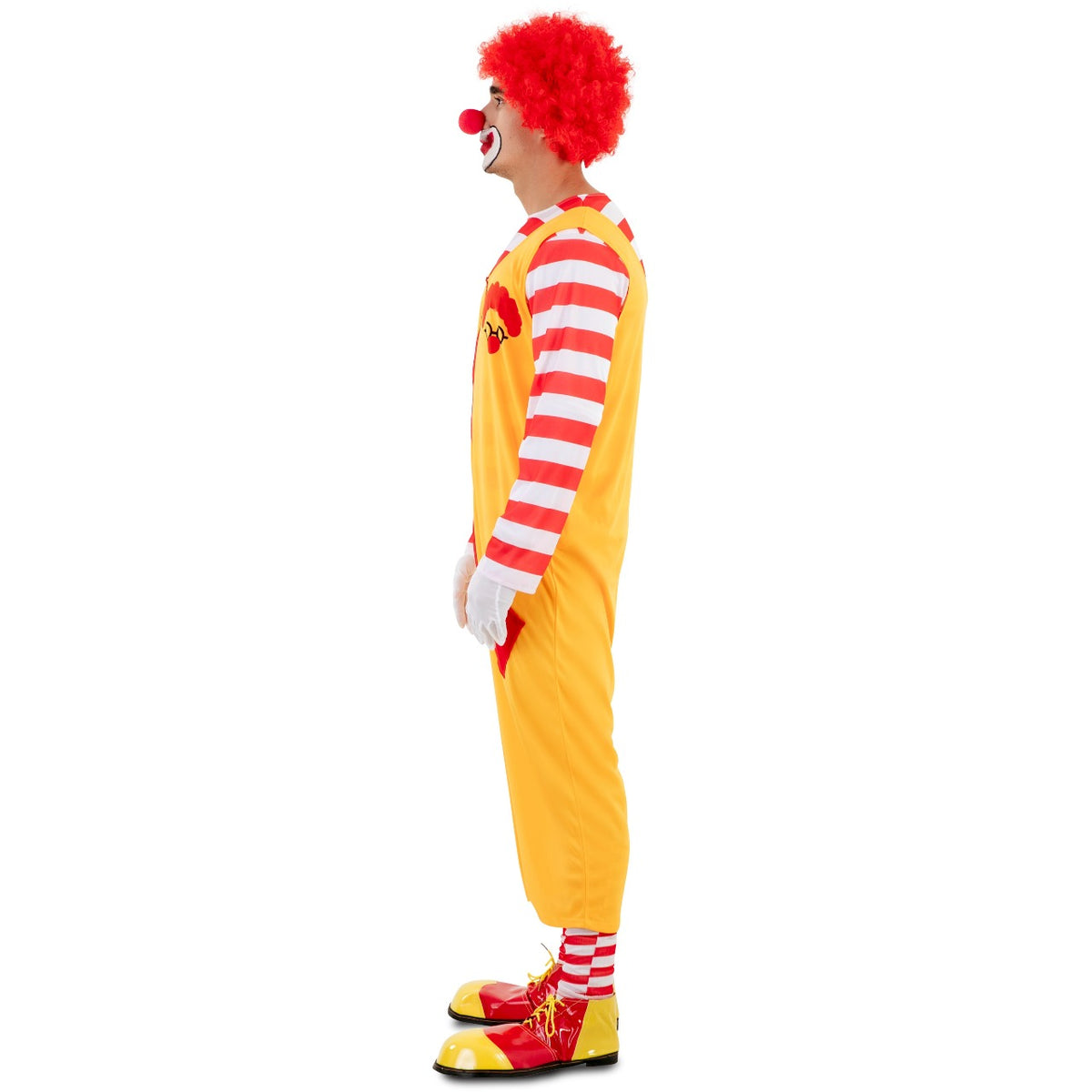 Adult Yellow Burger Clown Costume