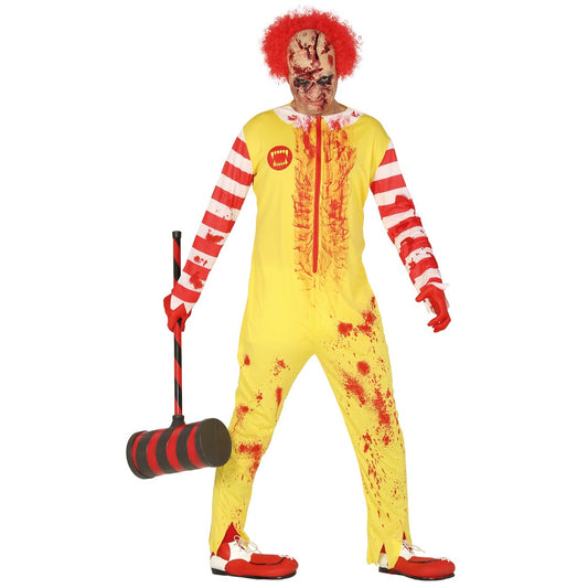 Mens Burger Clown Costume
