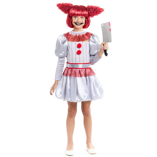 Girls Macabre IT Clown Costume
