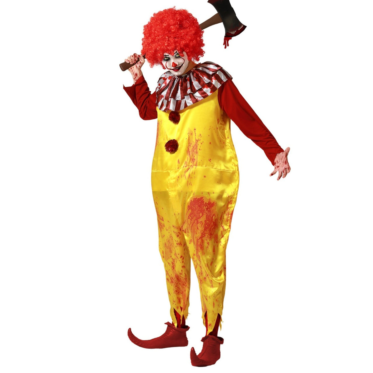 Mens Sinister Burger Clown Costume