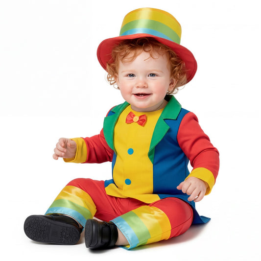 Baby Multicolour Clown Costume