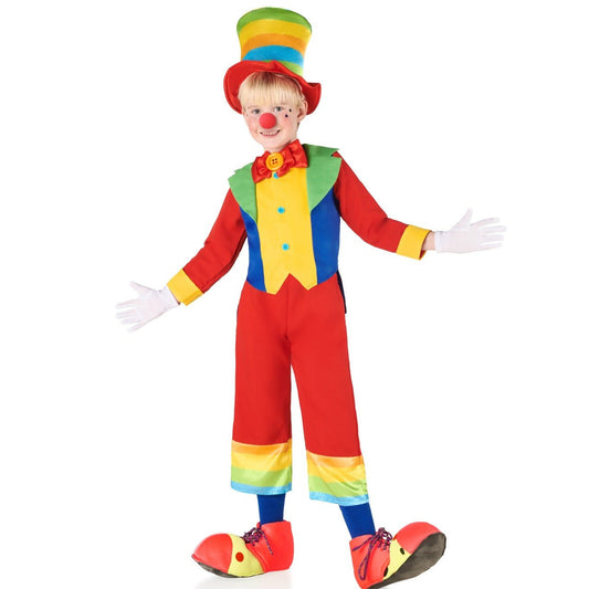 Boys Multicolour Clown Costume