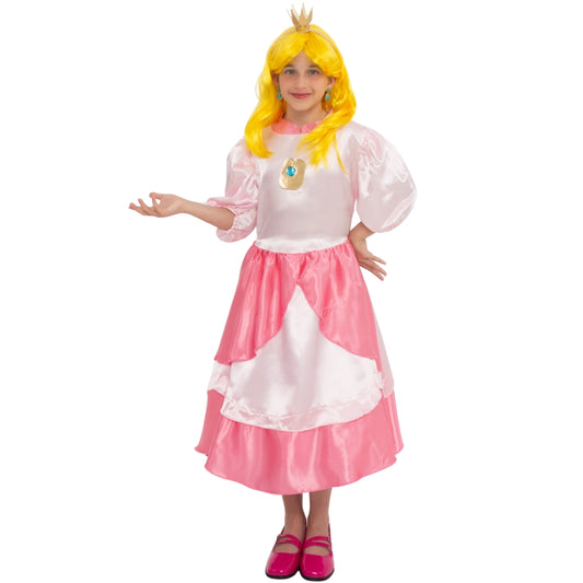 Girls Princess Peach Costume