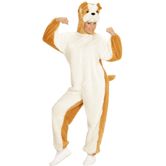 Adult Plush Bulldog Dog Costume