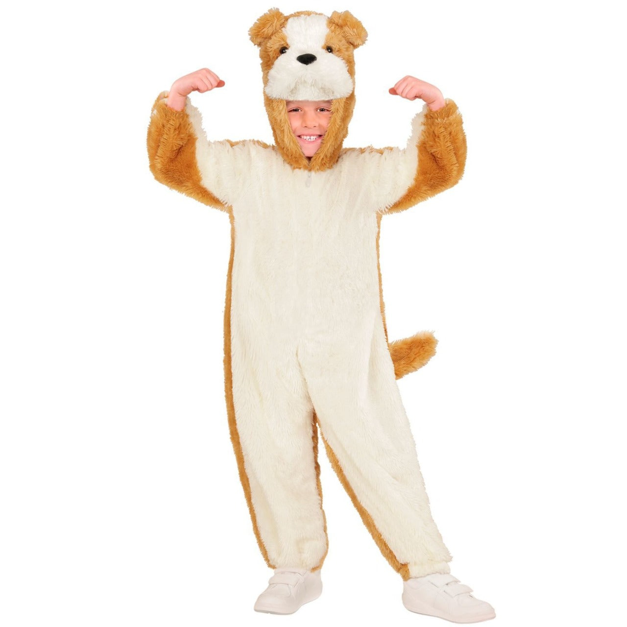 Kids Plush Bulldog Dog Costume