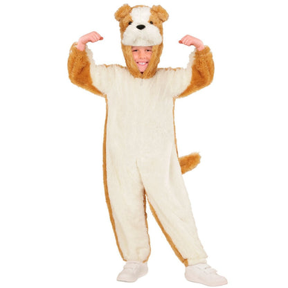 Kids Plush Bulldog Dog Costume
