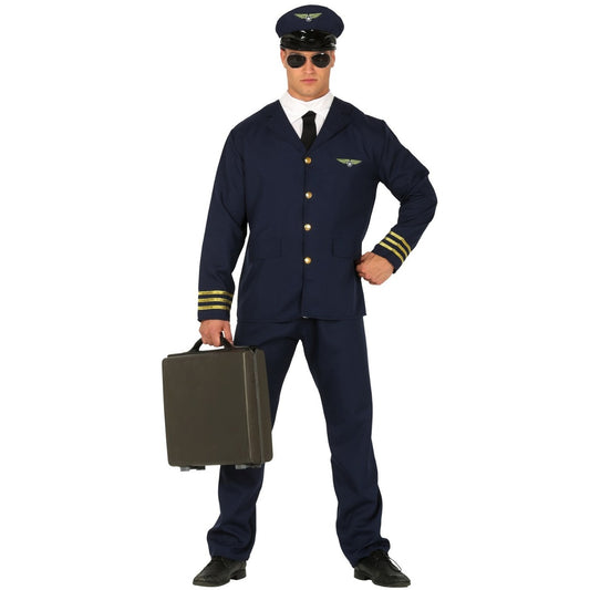 Mens Official Airplane Pilot Costume