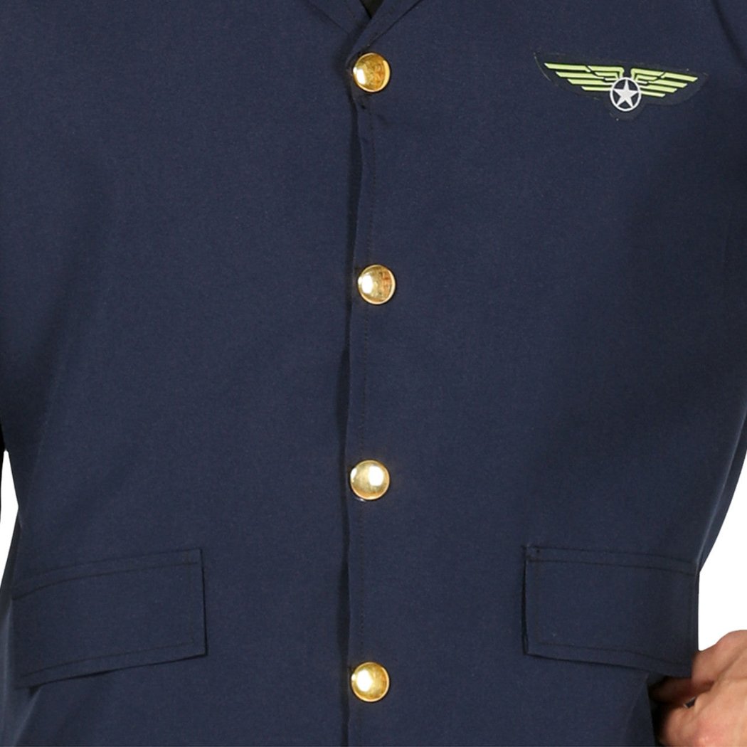 Mens Official Airplane Pilot Costume