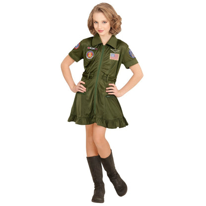 Girls Fighter Pilot Costume