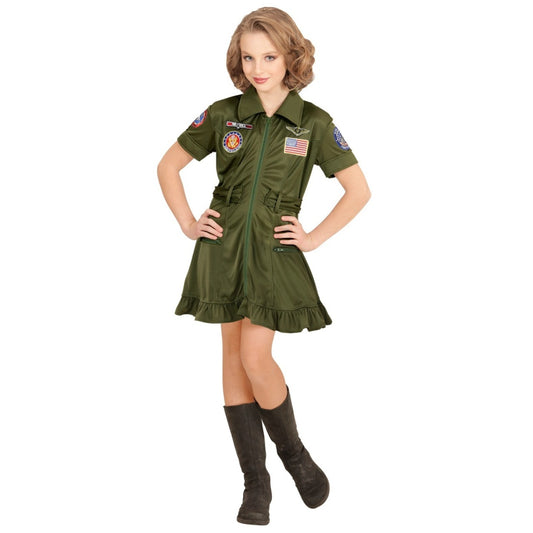 Girls Fighter Pilot Costume