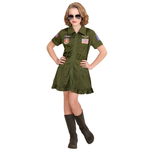 Girls Fighter Pilot Costume