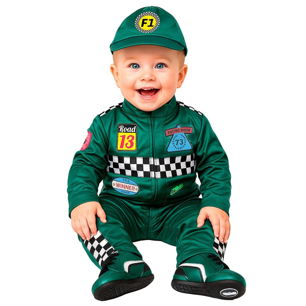 Baby Green Formula 1 Driver Costume