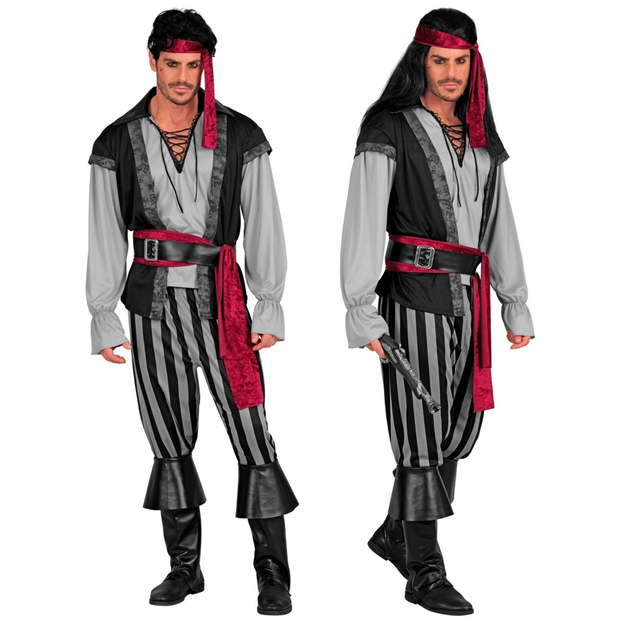 Mens Pirate Costume with Sash