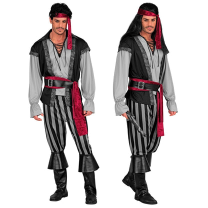 Mens Pirate Costume with Sash