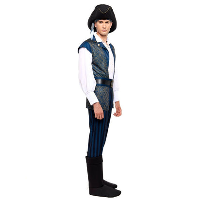 Mens Indigo Pirate Costume