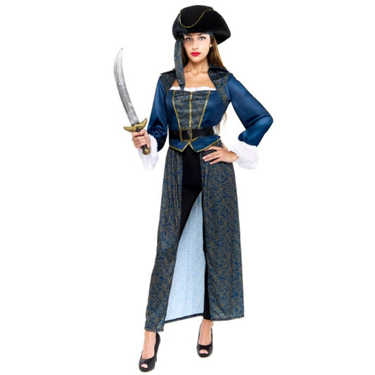 Womens Indigo Pirate Costume