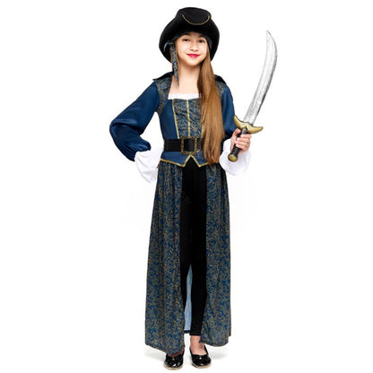 Girls Indigo Pirate Costume
