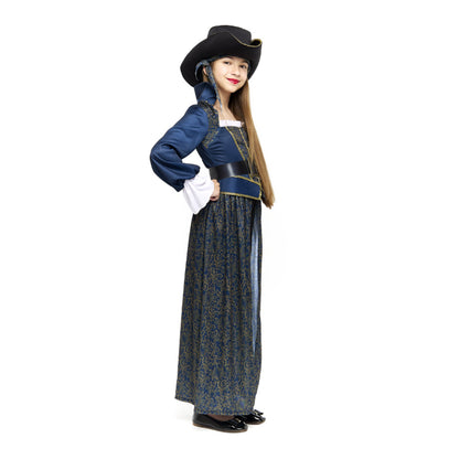 Girls Indigo Pirate Costume