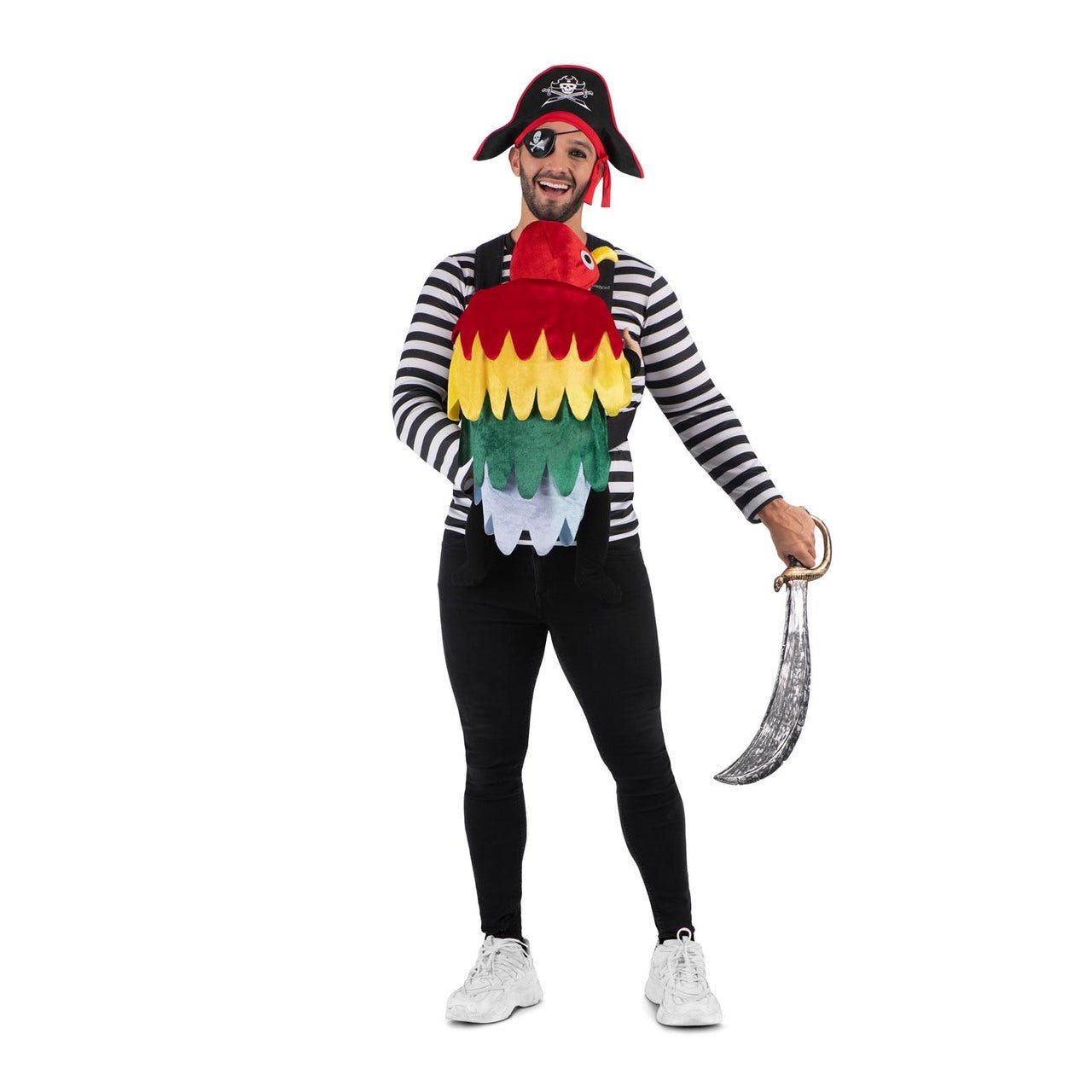 Adult Pirate Costume with Parrot