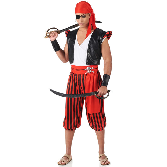 Mens One-Eyed Pirate Costume