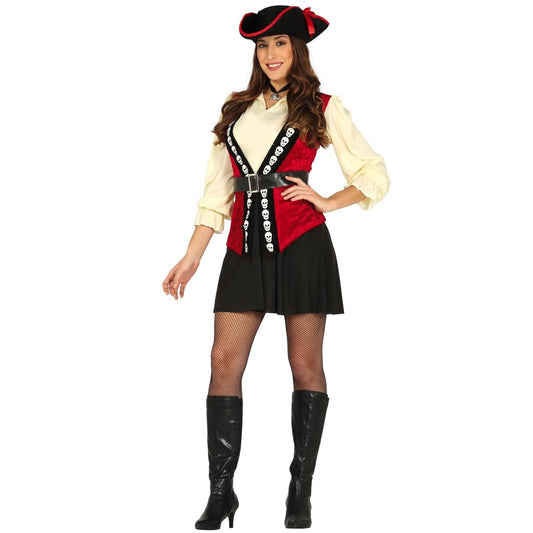 Womens Brave Pirate Skulls Costume