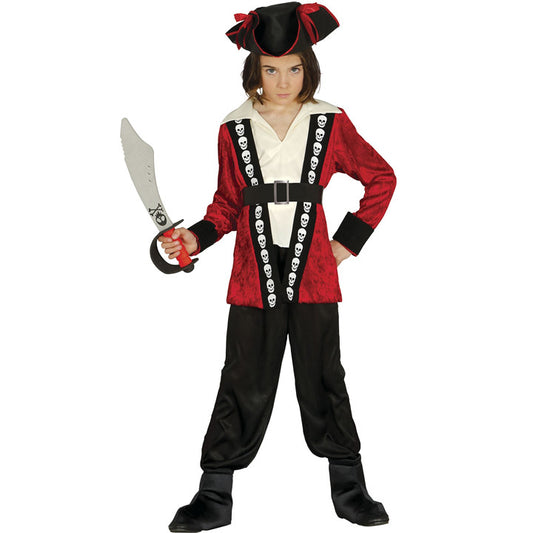Boys Brave Pirate Skulls Costume