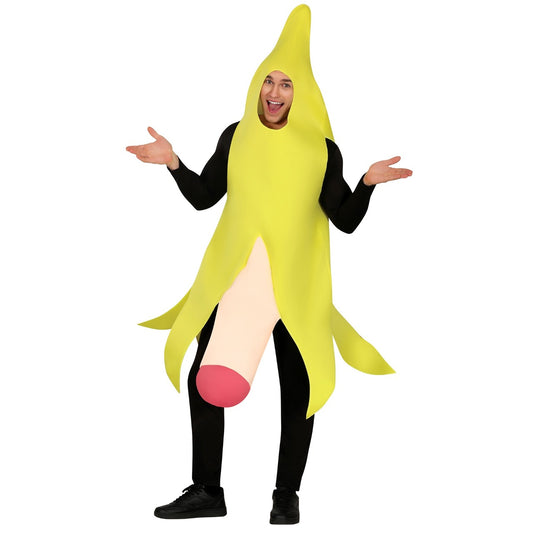 Yellow Cheeky Banana Adult Costume