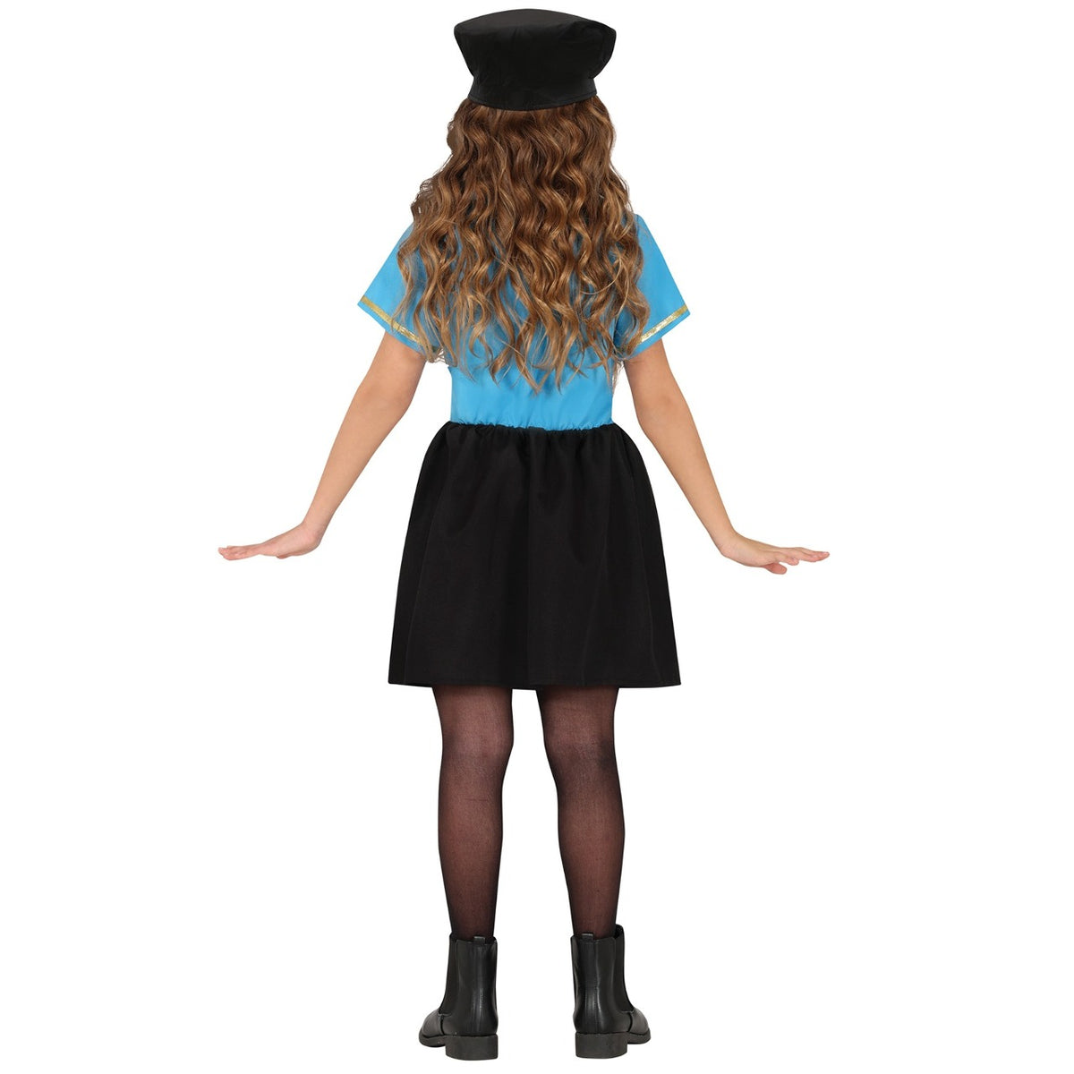 Girls Blue Official Police Costume