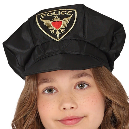 Girls Blue Official Police Costume