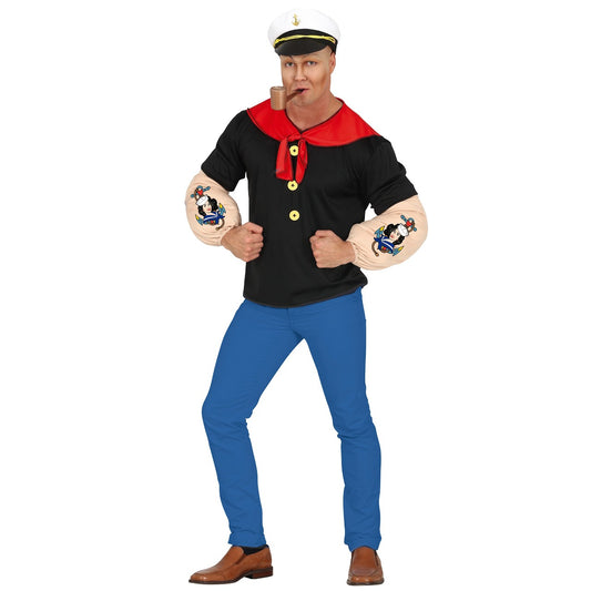 Mens Muscular Popeye Costume