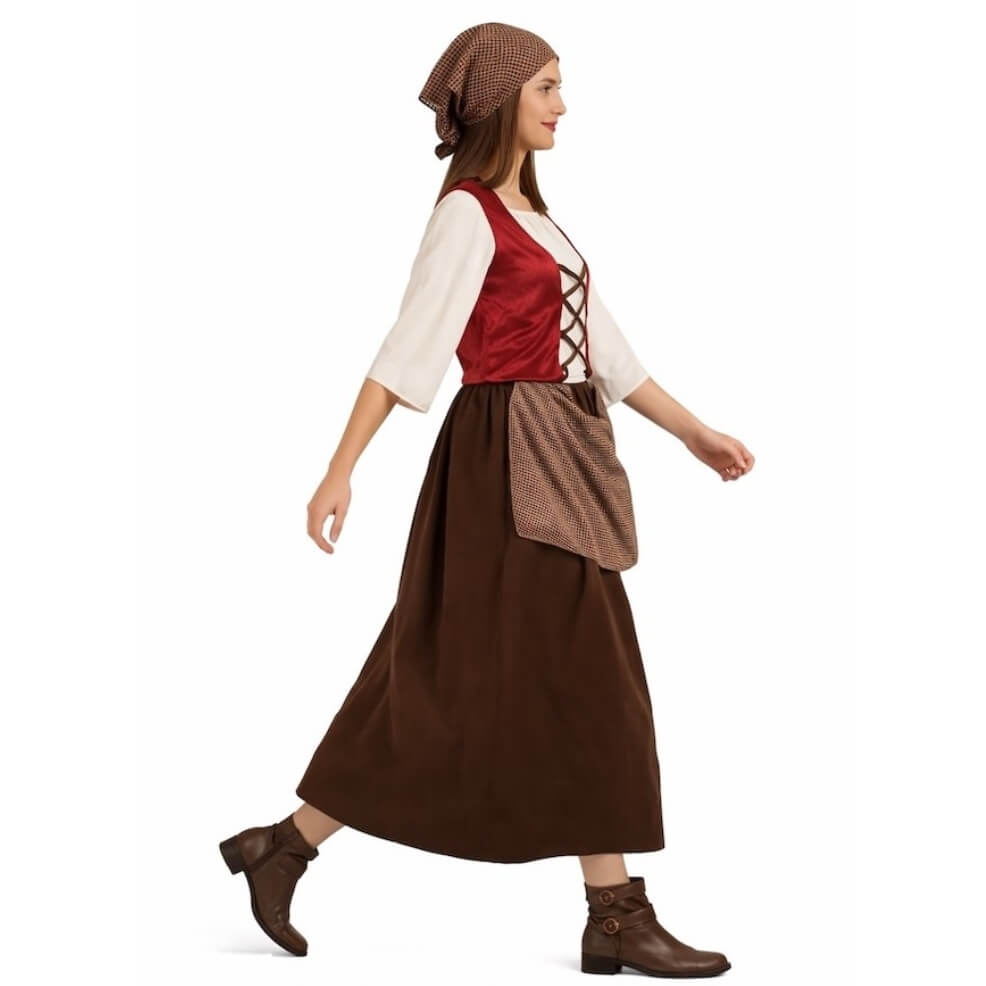 Womens Brown Innkeeper Costume