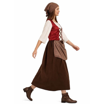 Womens Brown Innkeeper Costume