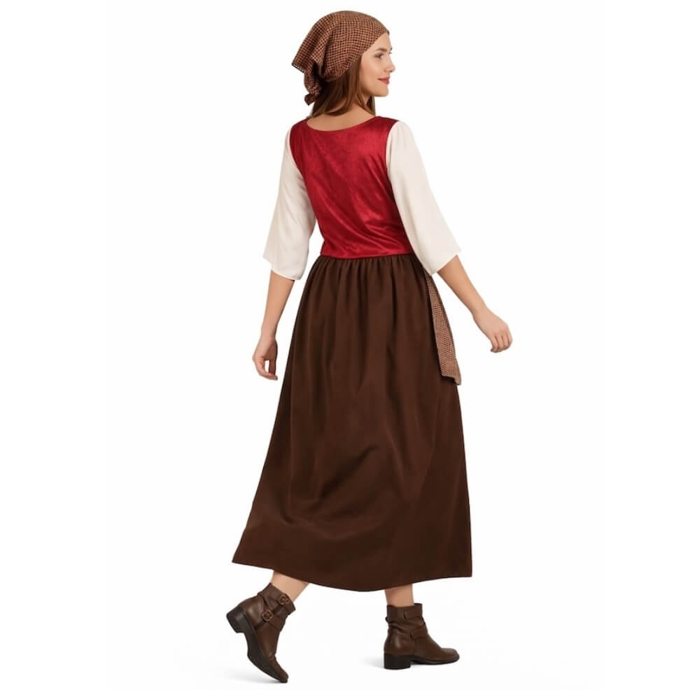 Womens Brown Innkeeper Costume