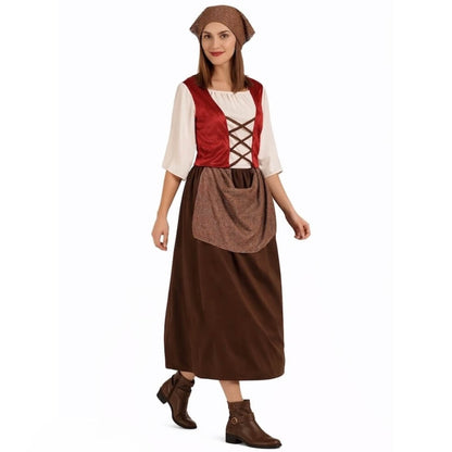 Womens Brown Innkeeper Costume