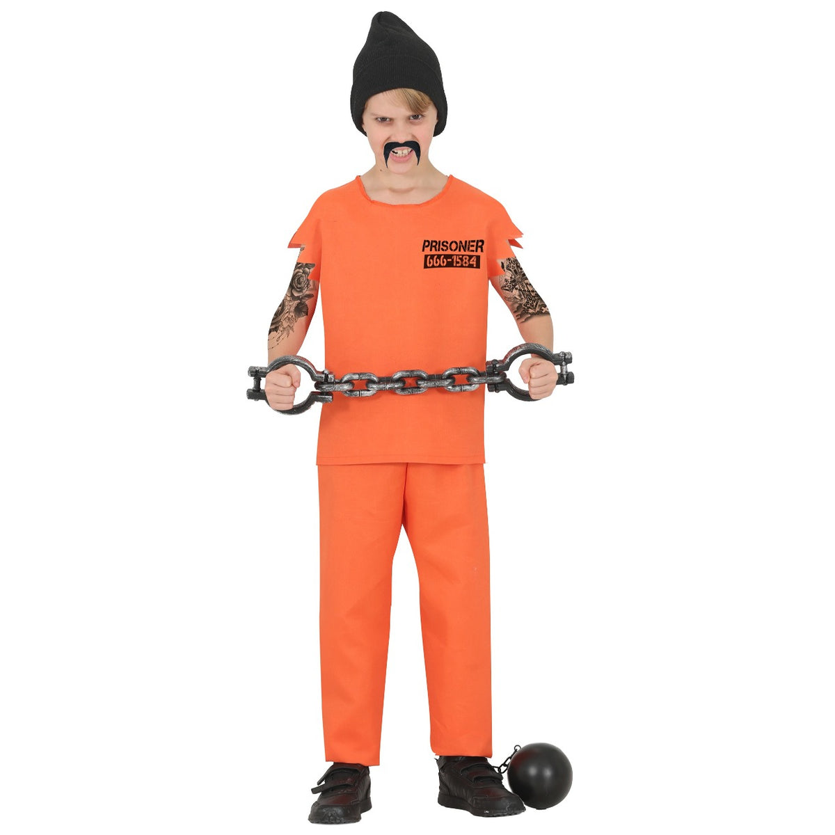 Kids Maduro Convict Prisoner Costume
