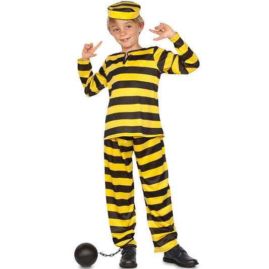 Kids Yellow Prisoner Costume
