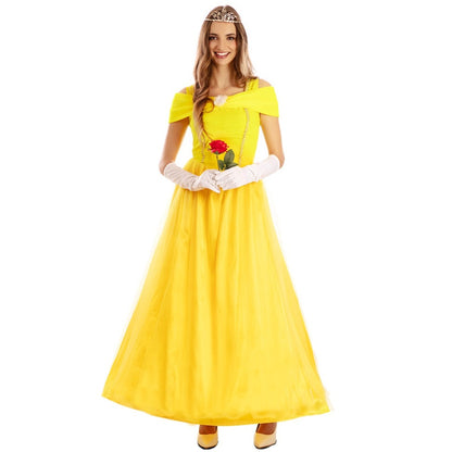 Womens Yellow Princess Costume