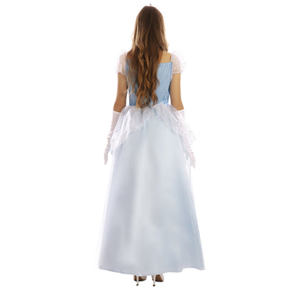 Womens Blue Fairy Tale Princess Costume