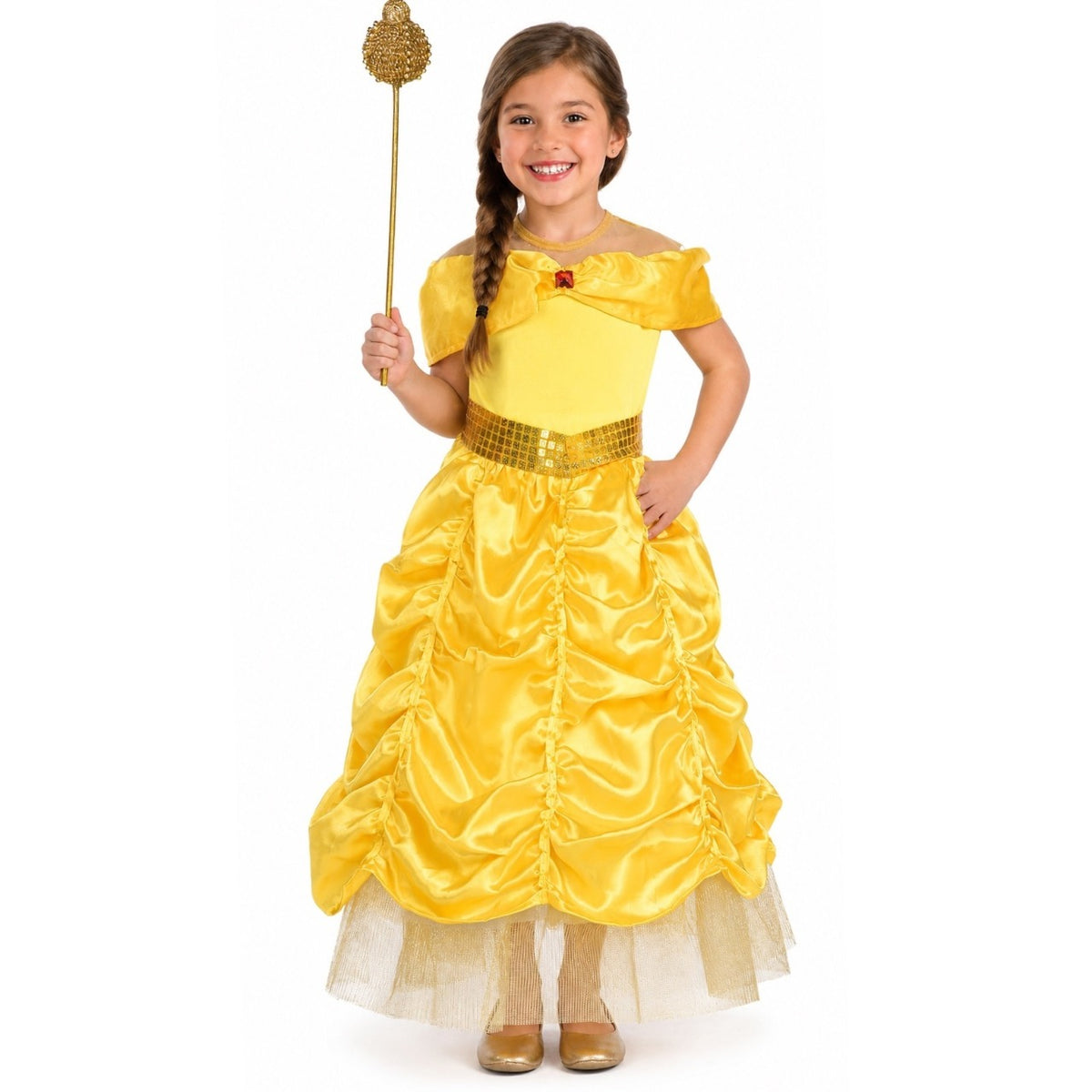 Girls Golden Princess Costume